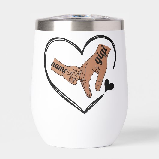 Pinky Promise - Personalisiertes Tumbler-Design (Vorderseite)