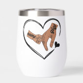 Pinky Promise - Personalisiertes Tumbler-Design (Rückseite)