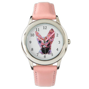 Pinky Sphynx Cat 683 Armbanduhr
