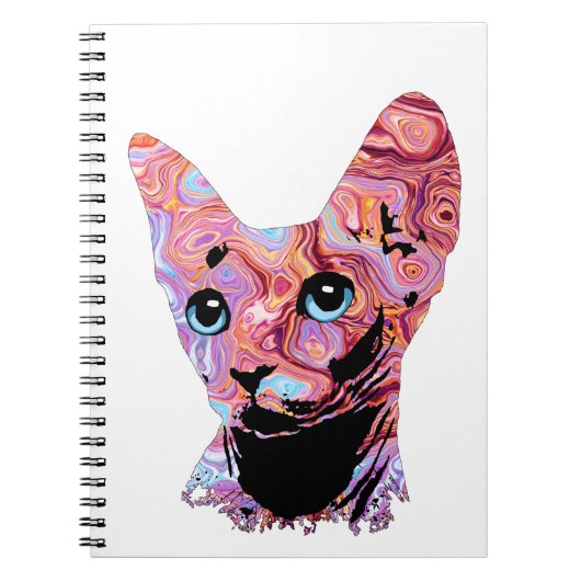 Pinky Sphynx Cat 683 Notizblock (Vorderseite)