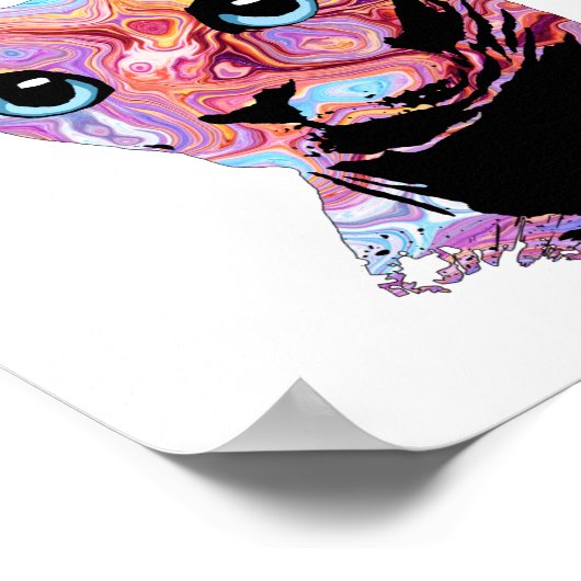 Pinky Sphynx Cat 683 Poster (Ecke)