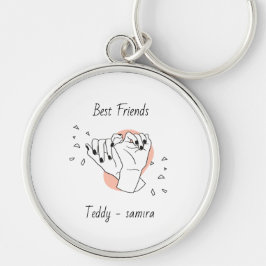 Pinky Swear mit dem Namen Personalisiert Best Frie Schlüsselanhänger