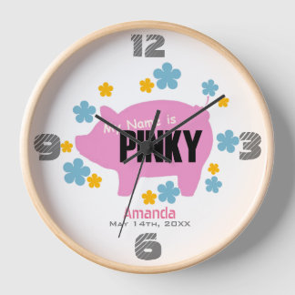 "Pinky the Pig" Jubiläumswall-Uhr Uhr