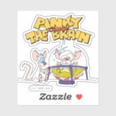 Pinky und das Gehirn | Laborforschung Aufkleber (Blatt)