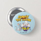 Pinky und das Gehirn | Laborforschung Button (Vorne & Hinten)
