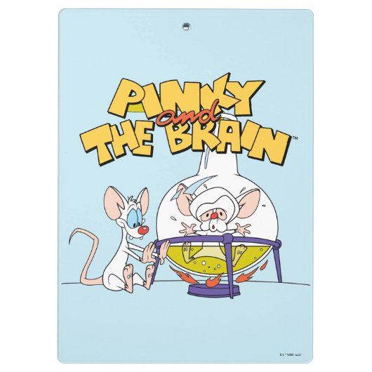 Pinky und das Gehirn | Laborforschung Klemmbrett (Rückseite)