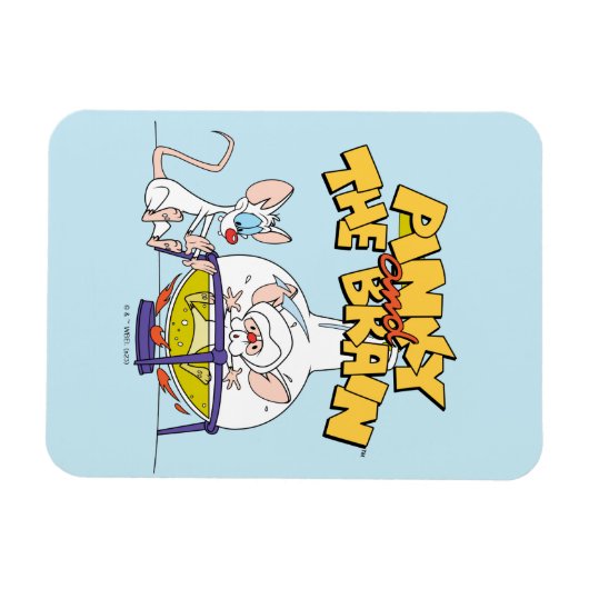 Pinky und das Gehirn | Laborforschung Magnet (Horizontal)