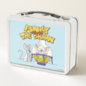 Pinky und das Gehirn | Laborforschung Metall Brotdose (Rückseite)