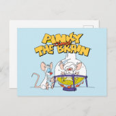 Pinky und das Gehirn | Laborforschung Postkarte (Vorne/Hinten)