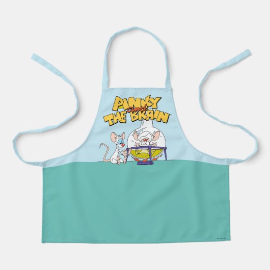 Pinky und das Gehirn | Laborforschung Schürze (Vorderseite)