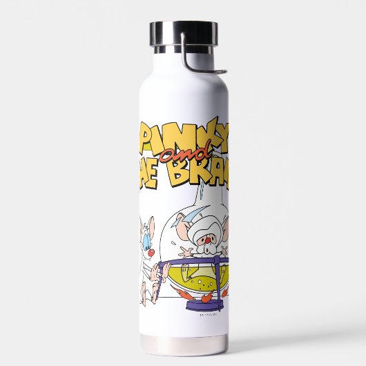 Pinky und das Gehirn | Laborforschung Trinkflasche (Links)