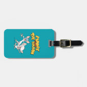 Pinky und das Gehirn | Logo anzeigen Gepäckanhänger (Vorderseite horizontal)