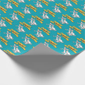 Pinky und das Gehirn | Logo anzeigen Geschenkpapier (Ecke)