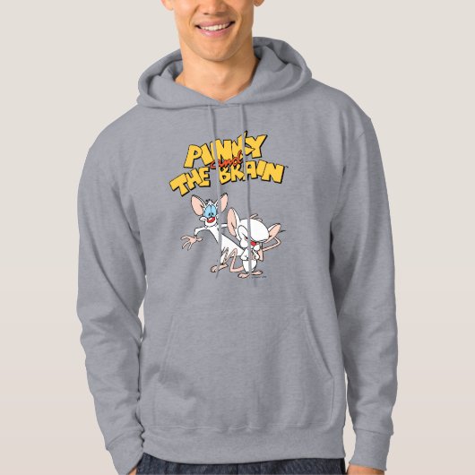 Pinky und das Gehirn | Logo anzeigen Hoodie (Vorderseite)