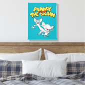 Pinky und das Gehirn | Logo anzeigen Leinwanddruck (Insitu (Schlafzimmer))