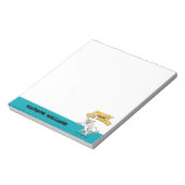 Pinky und das Gehirn | Logo anzeigen Notizblock (Rotiert)