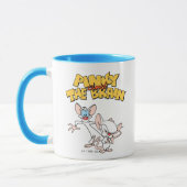 Pinky und das Gehirn | Logo anzeigen Tasse (Links)