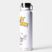 Pinky und das Gehirn | Logo anzeigen Trinkflasche (Rückseite)
