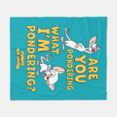 Pinky und das Gehirn | Machst du darüber nach? Fleecedecke (Vorderseite (Horizontal))