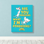 Pinky und das Gehirn | Machst du darüber nach? Leinwanddruck (Insitu (Holzboden))