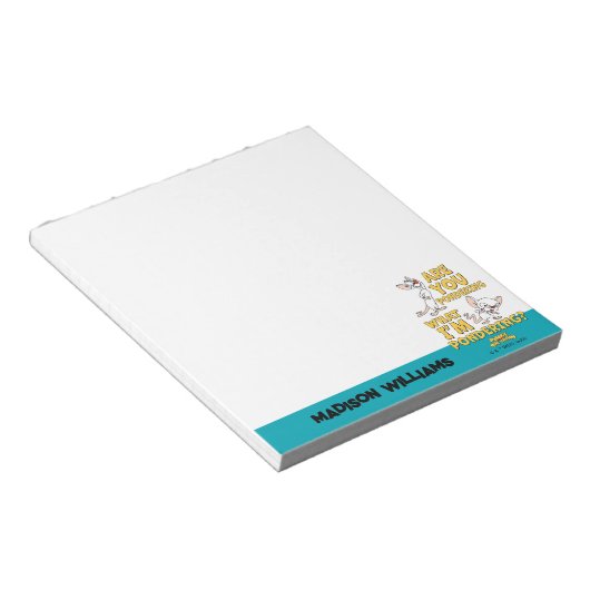 Pinky und das Gehirn | Machst du darüber nach? Notizblock (angewinkelt)