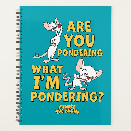 Pinky und das Gehirn | Machst du darüber nach? Planer (Vorderseite)