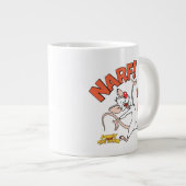 Pinky und das Gehirn | Pinky "Narf!" Jumbo-Tasse (Vorderseite Rechts)