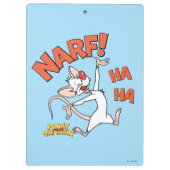 Pinky und das Gehirn | Pinky "Narf!" Klemmbrett (Rückseite)