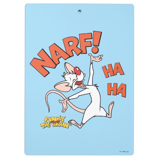 Pinky und das Gehirn | Pinky "Narf!" Klemmbrett (Rückseite)