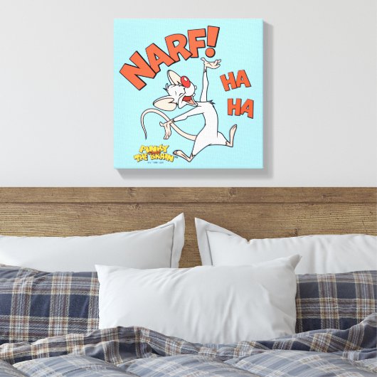 Pinky und das Gehirn | Pinky "Narf!" Leinwanddruck (Insitu (Schlafzimmer))