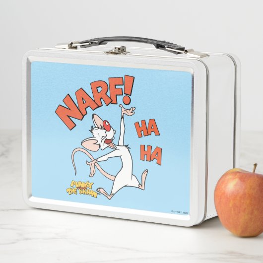 Pinky und das Gehirn | Pinky "Narf!" Metall Brotdose (Beispiel)