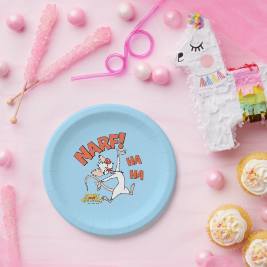 Pinky und das Gehirn | Pinky "Narf!" Pappteller (Party)