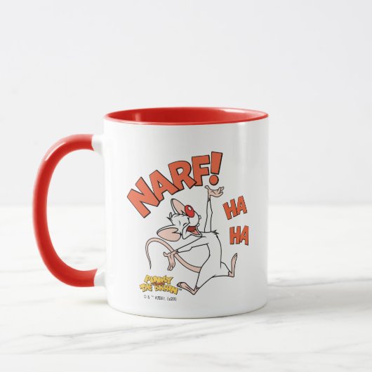 Pinky und das Gehirn | Pinky "Narf!" Tasse (Links)