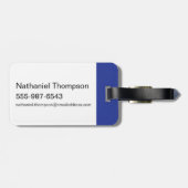 Pinky und das Gehirn | Retro-Zeichengrafiken Gepäckanhänger (Rückseite horizontal)