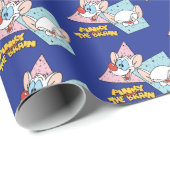 Pinky und das Gehirn | Retro-Zeichengrafiken Geschenkpapier (Rolleneckpunkt)