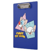 Pinky und das Gehirn | Retro-Zeichengrafiken Klemmbrett (Links)