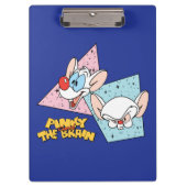 Pinky und das Gehirn | Retro-Zeichengrafiken Klemmbrett (Vorderseite)