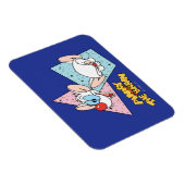 Pinky und das Gehirn | Retro-Zeichengrafiken Magnet (Rechte Seite)