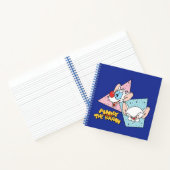 Pinky und das Gehirn | Retro-Zeichengrafiken Notizblock (Innenseite)