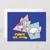 Pinky und das Gehirn | Retro-Zeichengrafiken Postkarte (Vorne/Hinten)