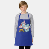 Pinky und das Gehirn | Retro-Zeichengrafiken Schürze (Getragen)