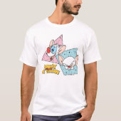 Pinky und das Gehirn | Retro-Zeichengrafiken T-Shirt (Vorderseite)