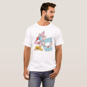 Pinky und das Gehirn | Retro-Zeichengrafiken T-Shirt (Vorne ganz)