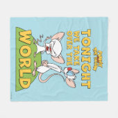 Pinky und das Gehirn | Übernehmen Sie die Welt Fleecedecke (Vorderseite (Horizontal))