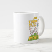 Pinky und das Gehirn | Übernehmen Sie die Welt Jumbo-Tasse (Vorderseite Rechts)
