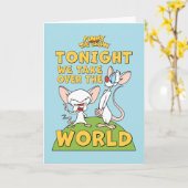 Pinky und das Gehirn | Übernehmen Sie die Welt Karte (Gelbe Blume)