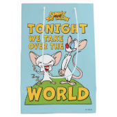 Pinky und das Gehirn | Übernehmen Sie die Welt Mittlere Geschenktüte (Rückseite)