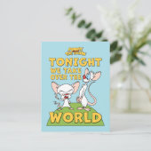 Pinky und das Gehirn | Übernehmen Sie die Welt Postkarte (Stehend Vorderseite)