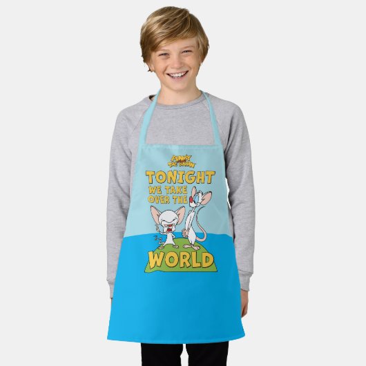Pinky und das Gehirn | Übernehmen Sie die Welt Schürze (Getragen)