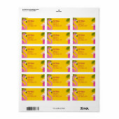 Pinky Validation Vacacation Address Adressaufkleber (Vorne)